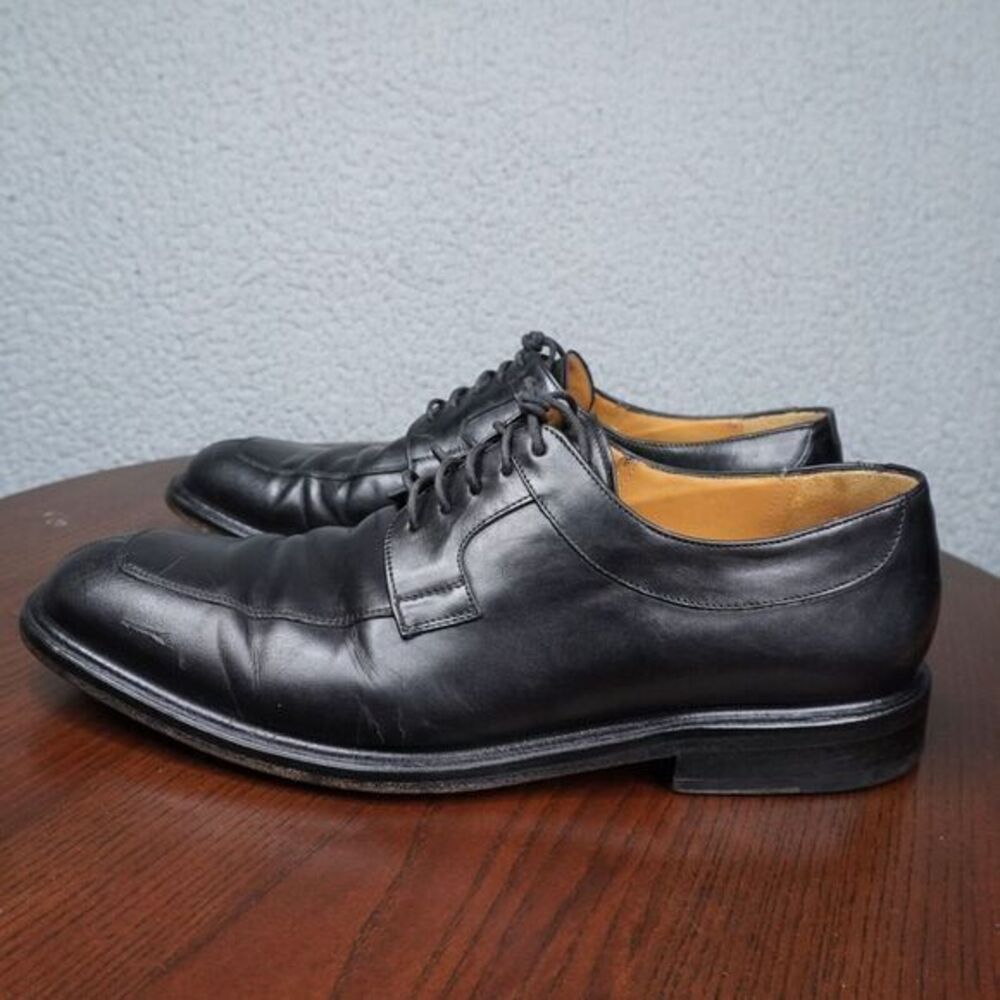 Mezland Delray Shoes Mens 10M Black‎ Leather Split Toe Derby Dress Oxford
